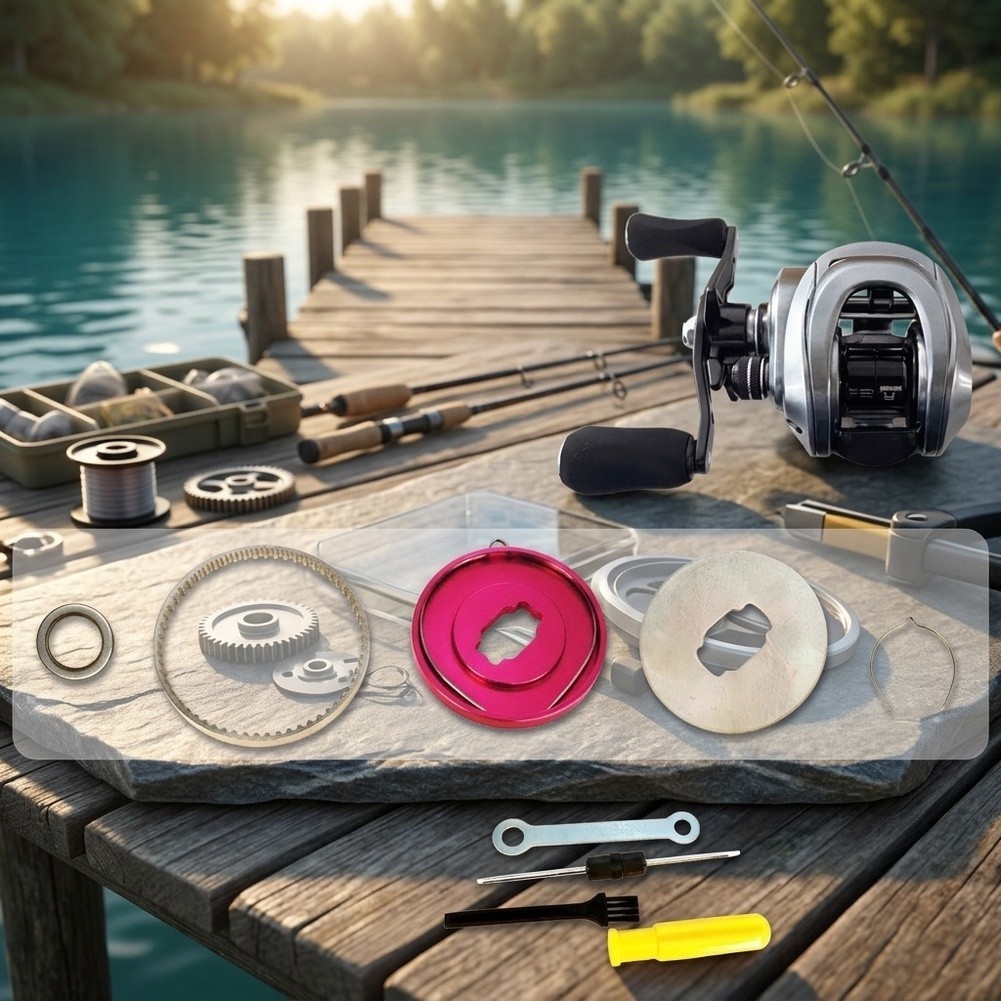 For Takuma P1 Fishing Reel Drag Click Sound Parts 1 Set Aluminum Steel