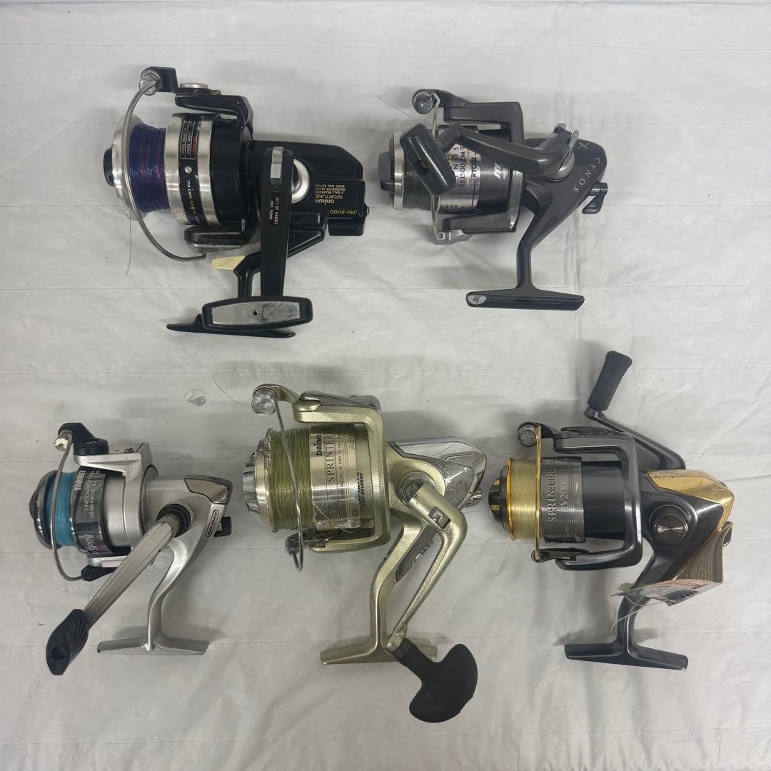 Daiwa Ryobi Spinning Reel Lot 5 Pieces Sportline MG-2000 Cynos XS1500ZM-T