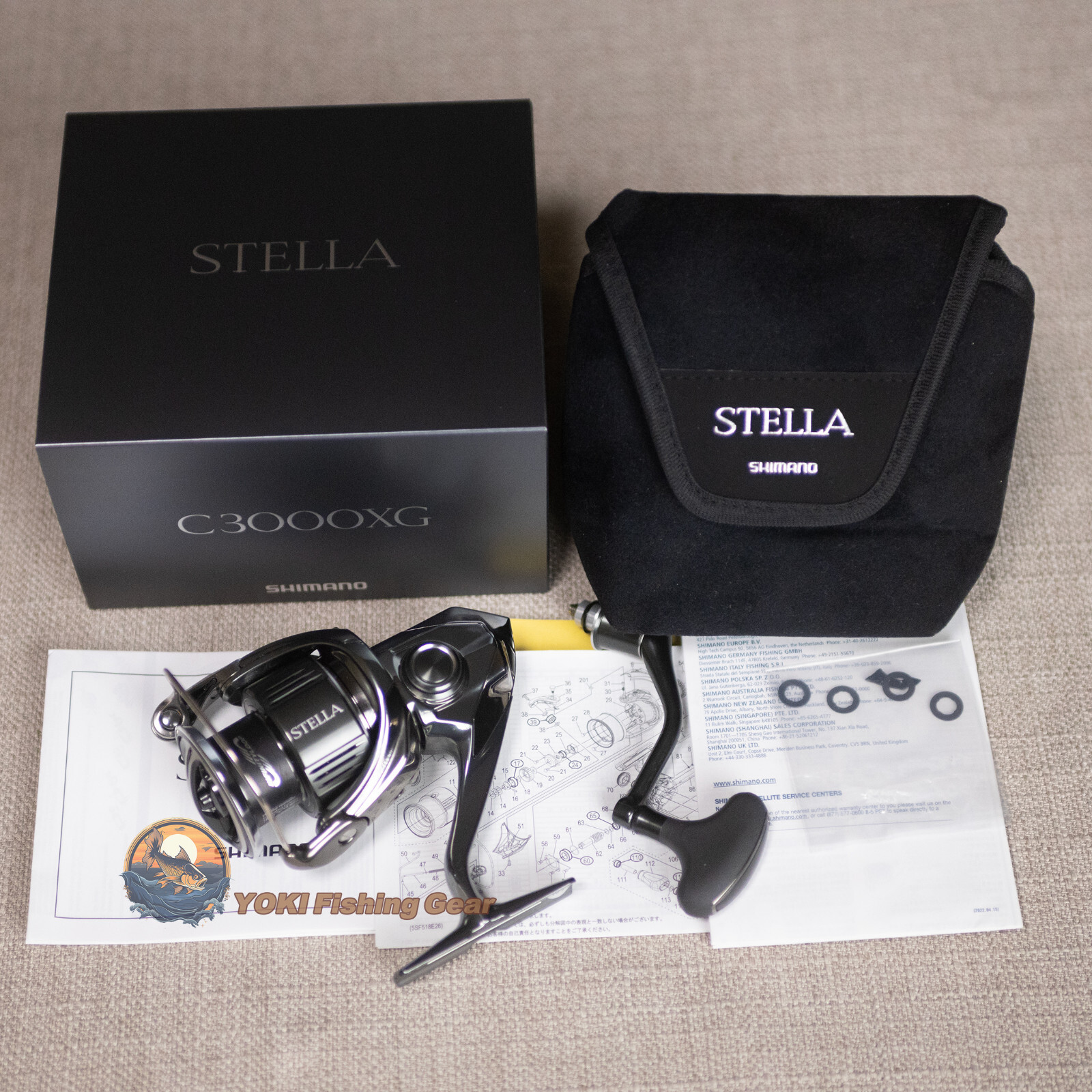 Watch our Product Video-Shimano 22 Stella C3000XG Spinning Reel from JAPAN
