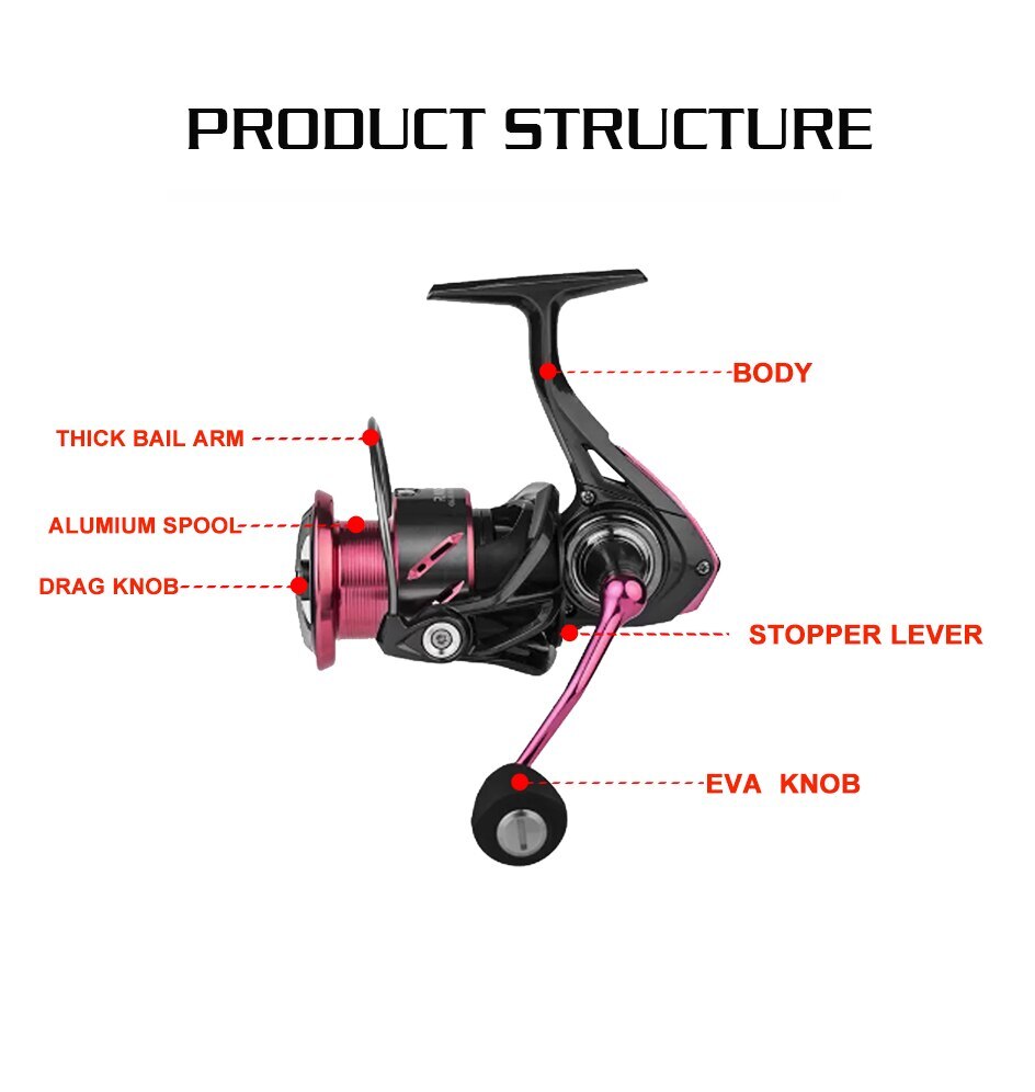 Ryobi Aotaka XP Spinning Fishing Reel 6/1BB 6.2:1Ratio 9kg Max Drag Fishing Reel