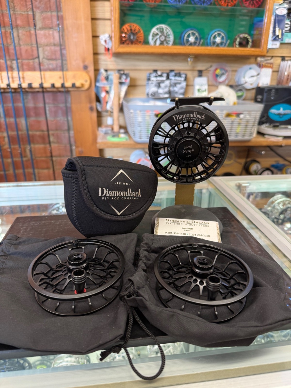 Diamond Back Ideal Nymph 3/4 Reel w/ 2 spools in good Condition