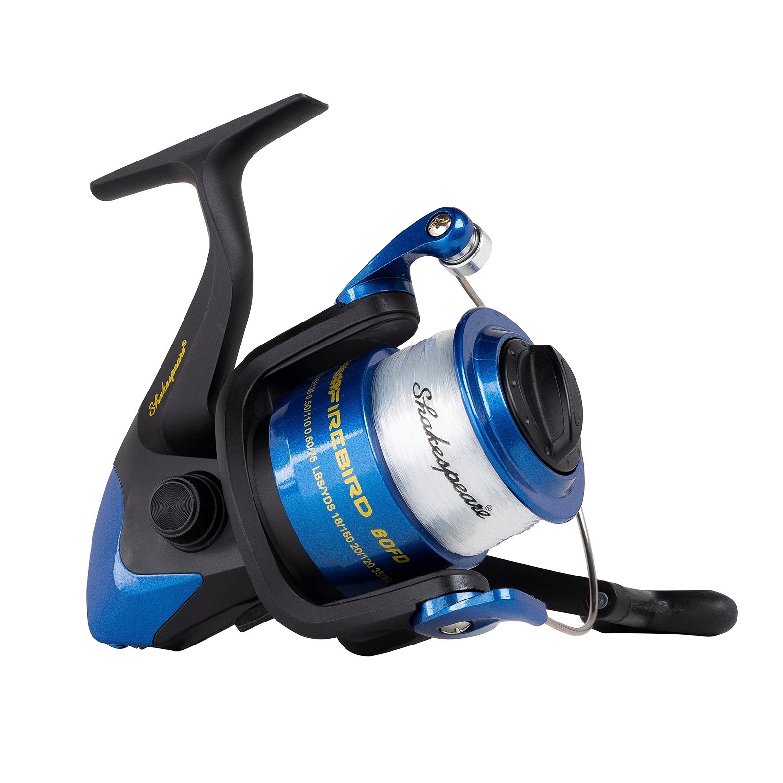 Firebird Spinning Reel Pre Spool, Lightweight Reel with Graphite Handle and Reel, L…