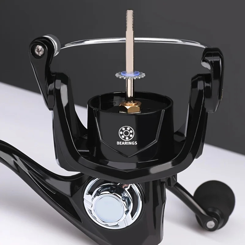 12KG Max Drag Spinning Fishing Reel 5.2:1 Gear Ratio Metal Spool Saltwater