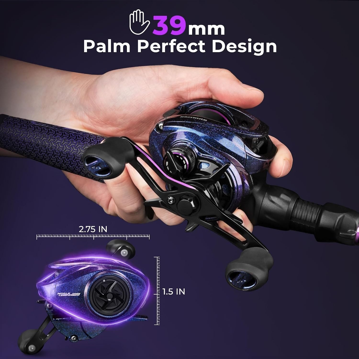KastKing Royale Legend Pro Baitcasting Reel 8.0:1 High Speed Right Hand