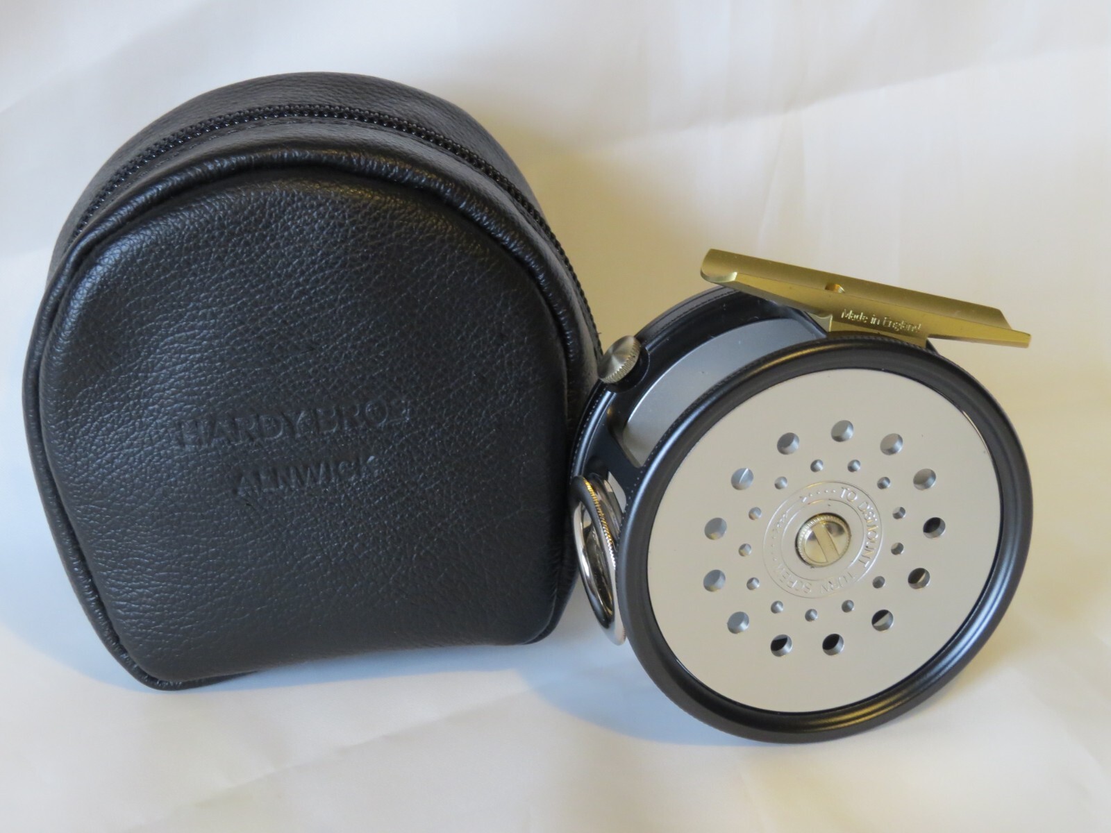 NEW HARDY 1921 WIDE SPOOL PERFECT 3″ FLY REEL REVOLVING LINE GUIDE RHW