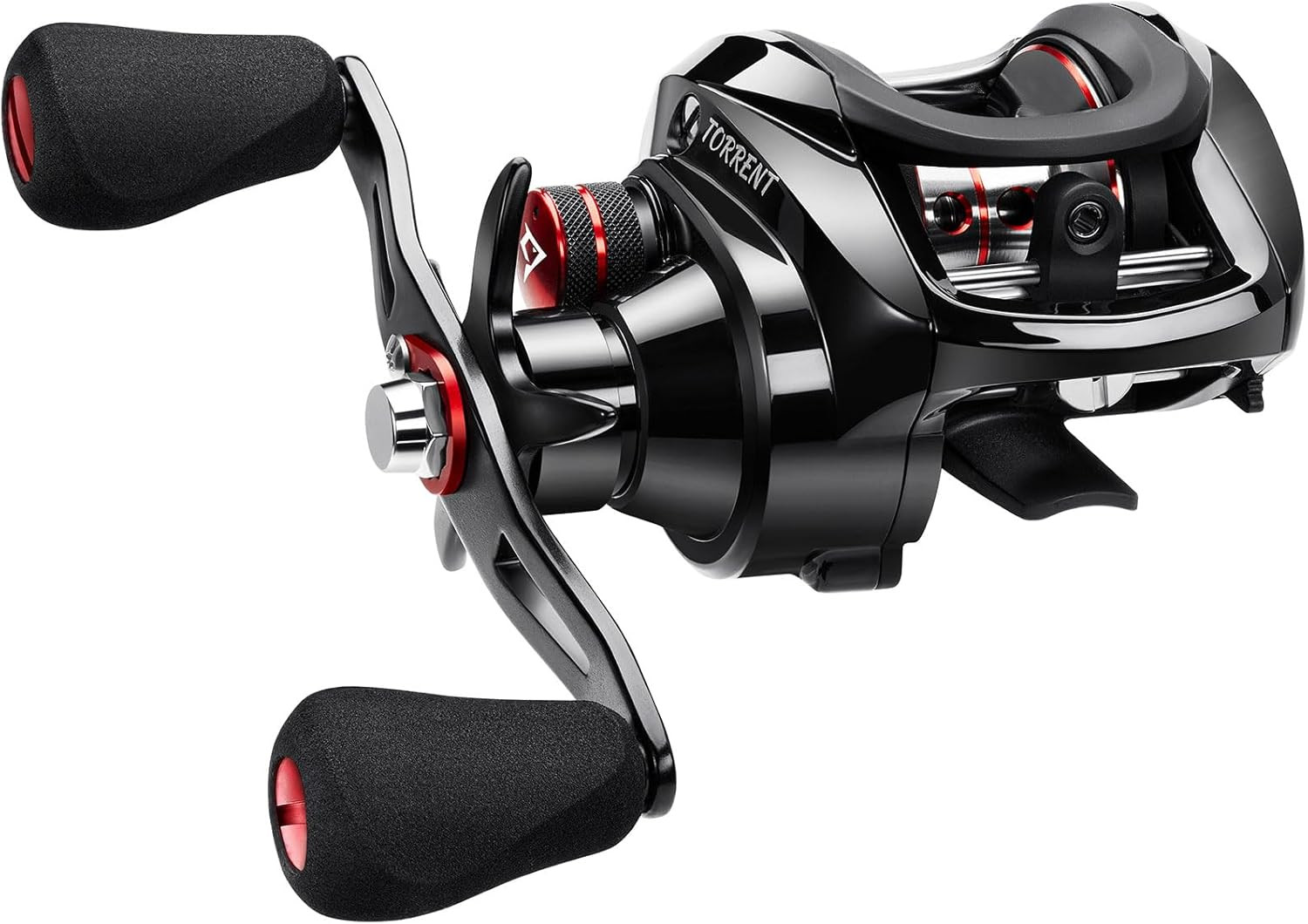 Torrent Baitcaster Fishing Reel, 18LB Carbon Fiber Drag Baitcasting Reel, Magnet