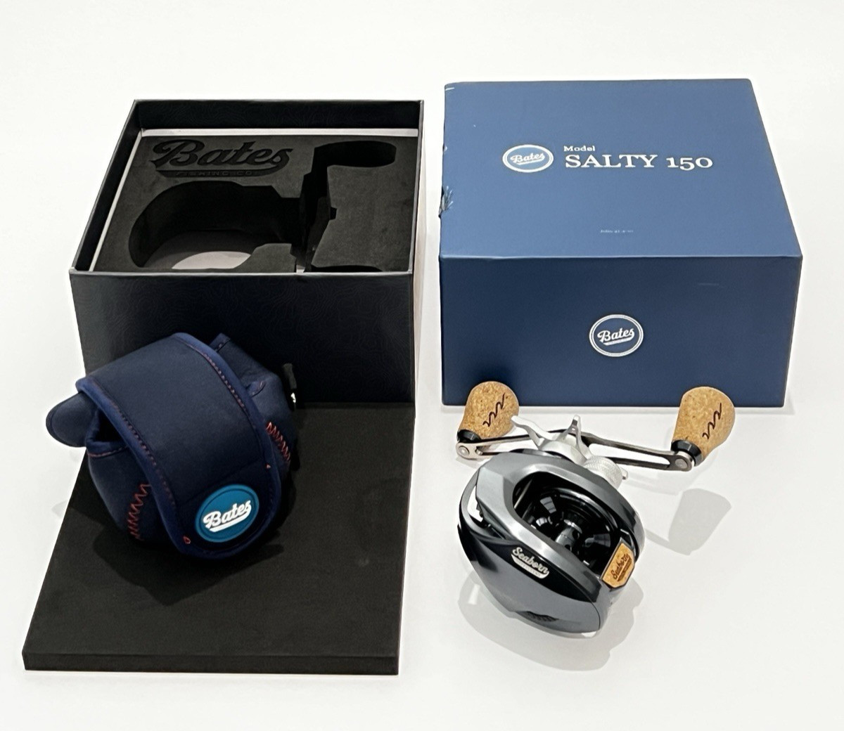 Bates Fishing Salty 150 BRSRH711NB Salty Baitcasting Reel Right 7.1:1 New