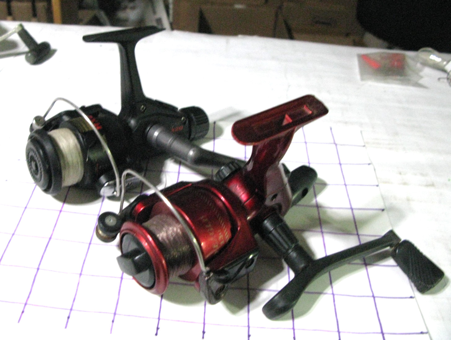 2 Spinning Reels: One: Zebco RX20, R/L & One: Laker Gold Eagle, R/L- EUC & VGUC