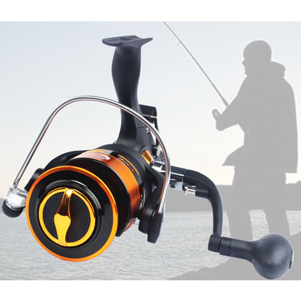 11BB Spinning Reel Fishing Reel Bait Runner Drag Heavy Duty Gear Ratio 5.2:1