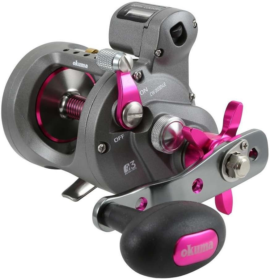 Coldwater Lightweight Graphite round Trolling Reel Ladies Edition