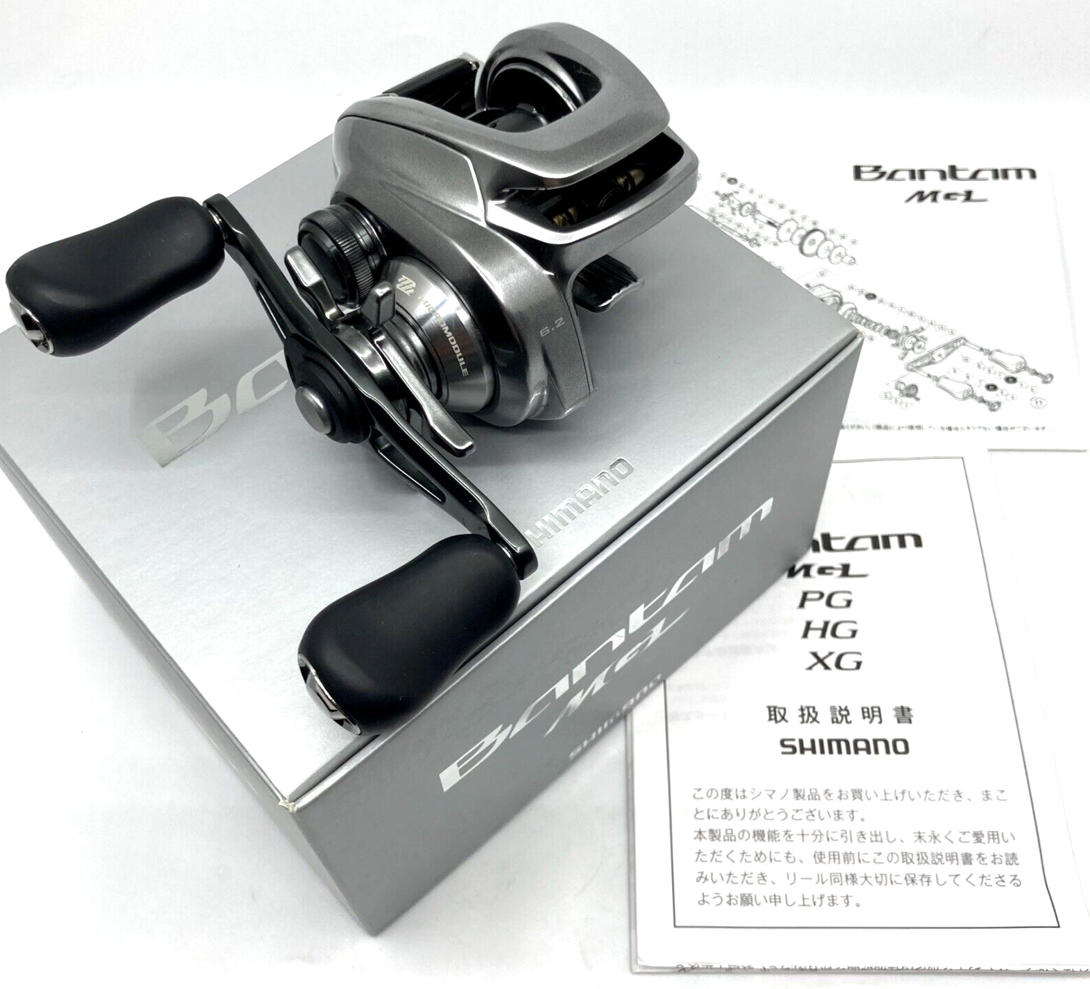SHIMANO 18 Bantam MGL Right Handed Baitcasting Reel In Box „Top Mint“ From JAPAN