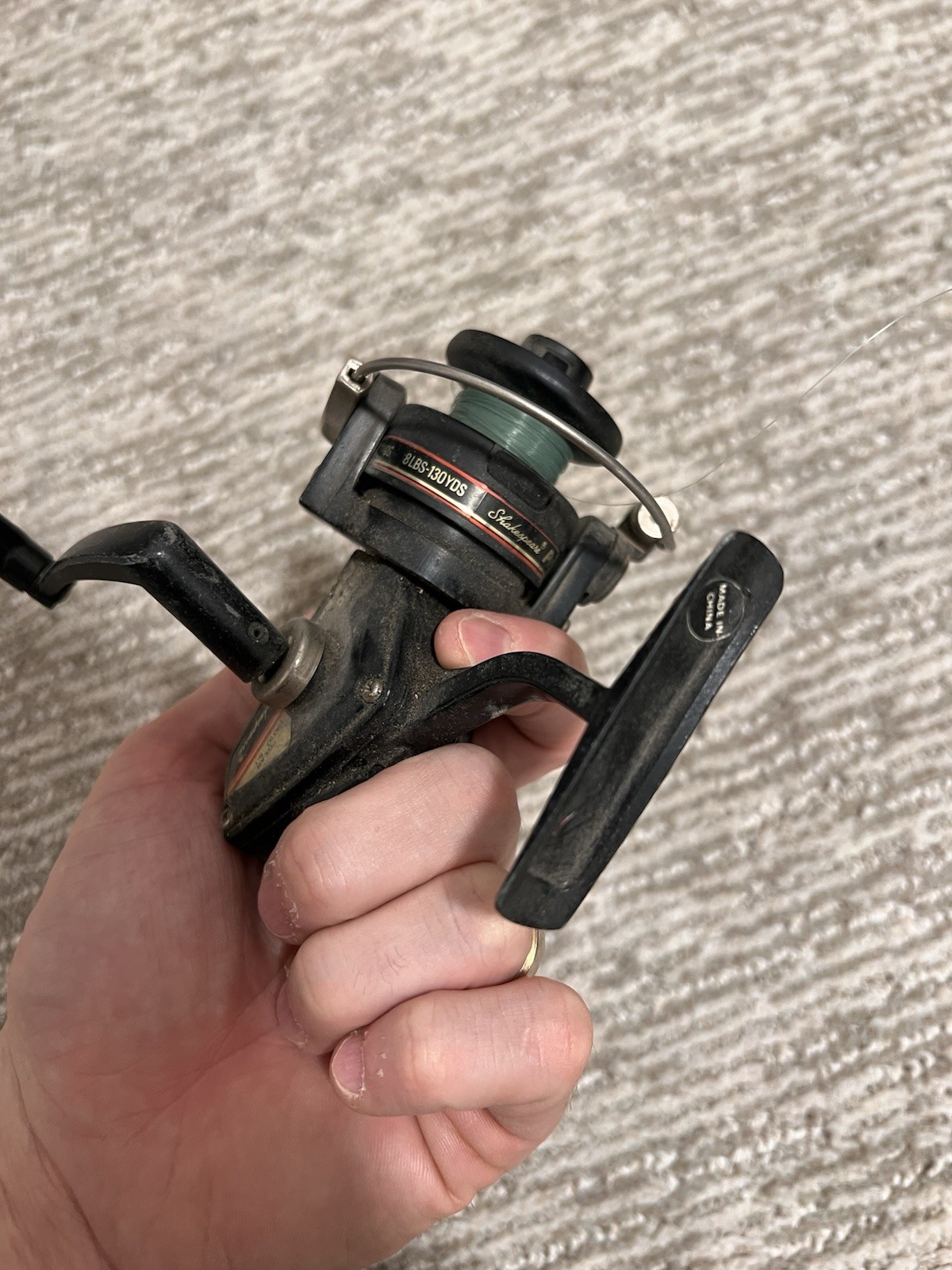 Vintage Shakespeare Convertible Crank Spinning Fishing Reel 2430 Ratio 4.2:1