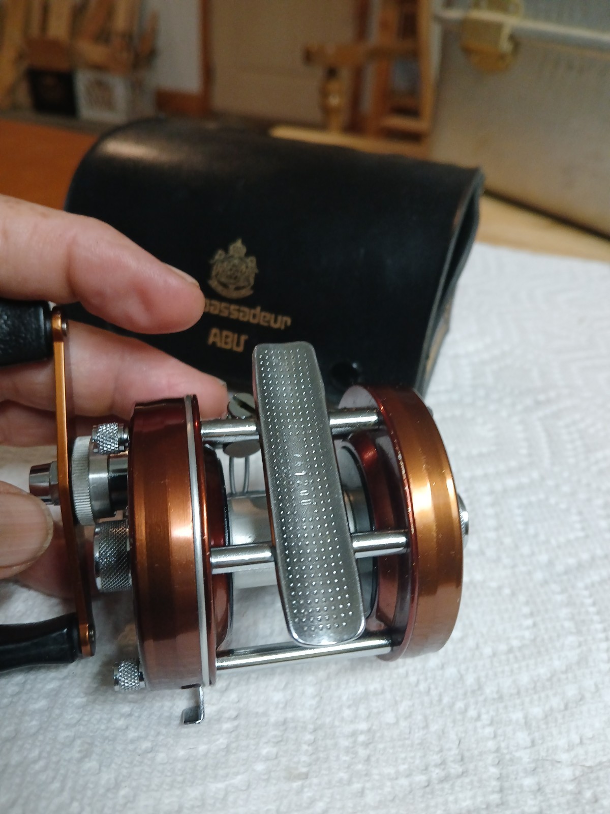 Abu Ambassadeur 4000D Copper Direct Drive Bait Casting Reel *Rare Condition*