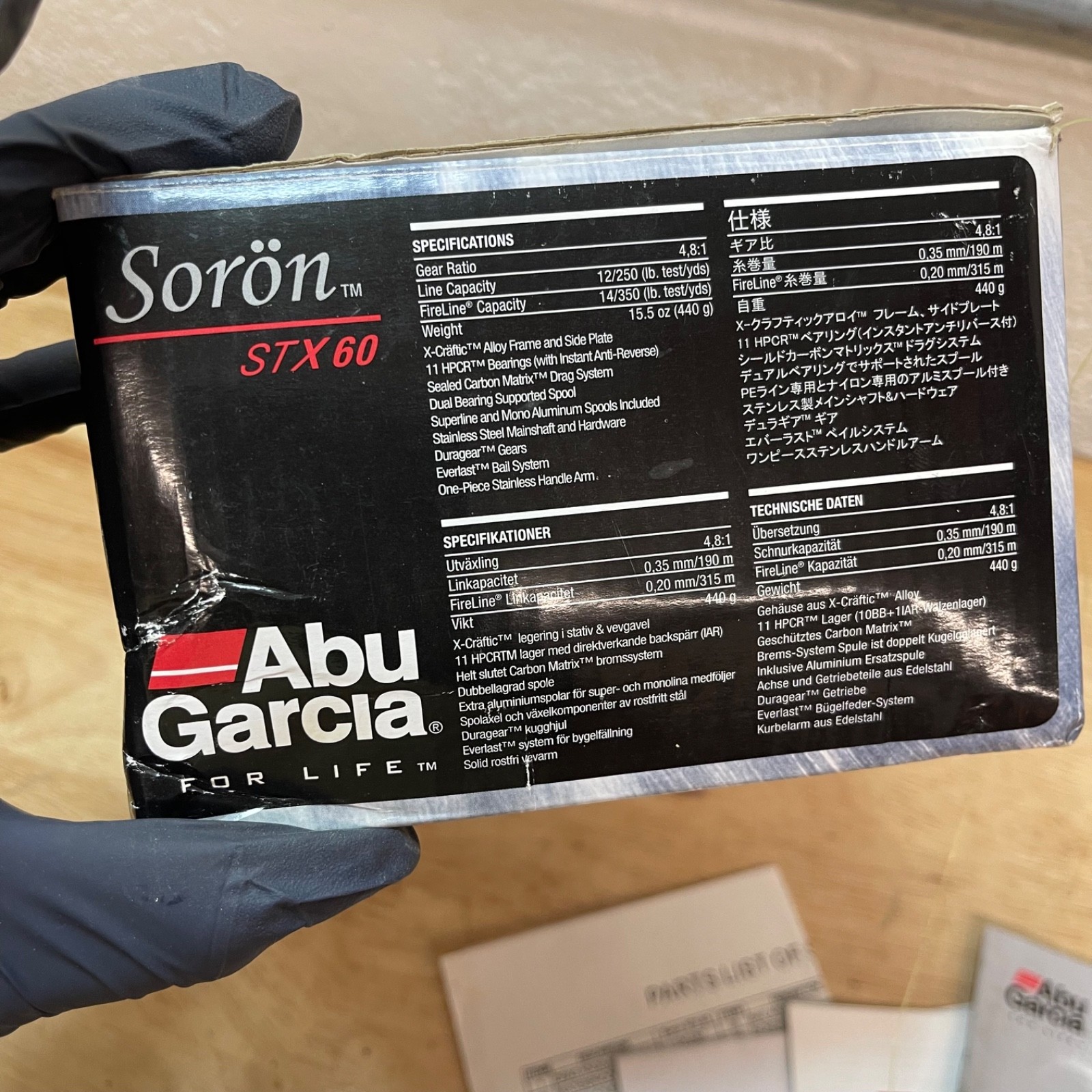 Abu Garcia Sorön STX60 – Original Box & Papers – Extra Spool