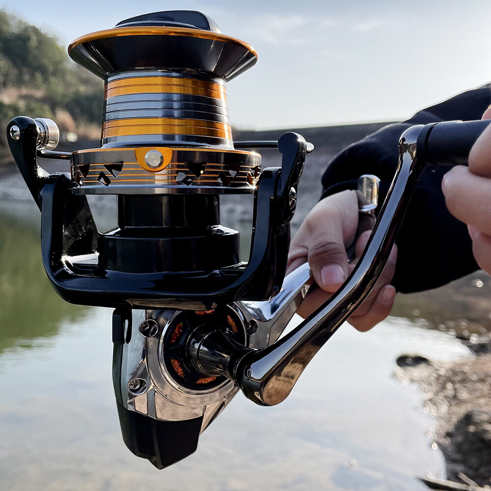 Fishing reel 12000 Metail line cup 30KG Max Drag Shot Saltwater Spinning Reel