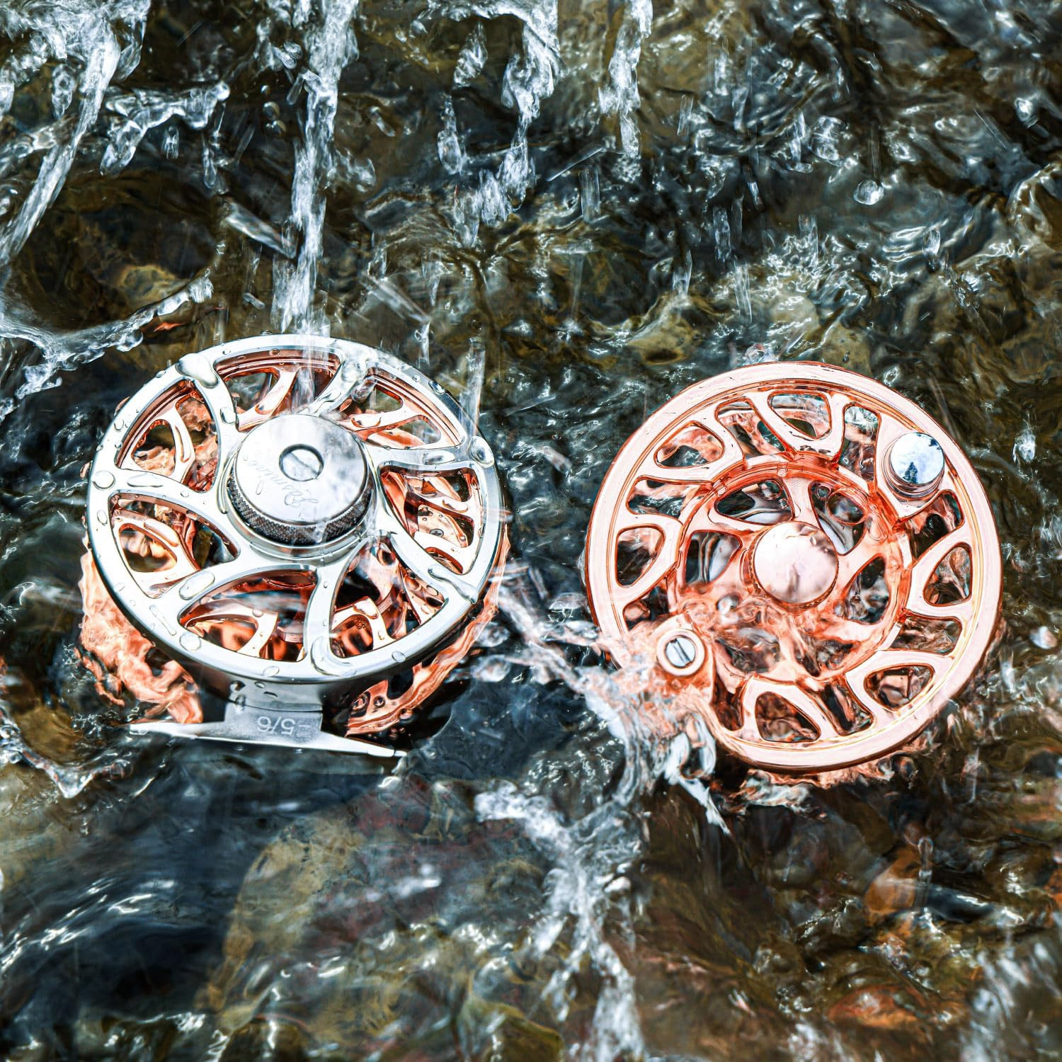 Fly Fishing Reel, Cnc-Machined Aluminum Alloy, 5/6 Weight, Lightweight Trout Ree