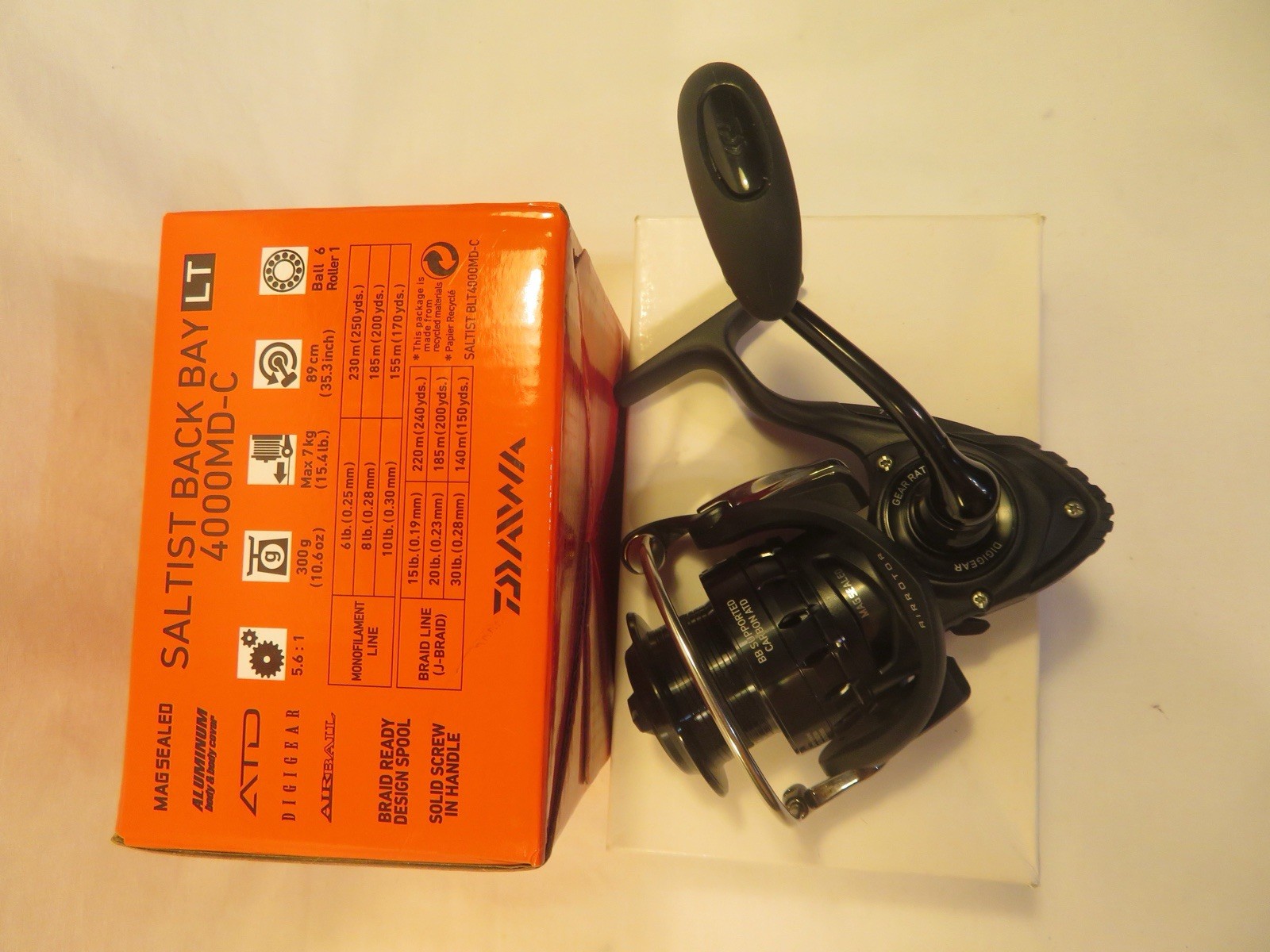 Daiwa Spinning Reel, Saltist Back Bay, 4000 Size, #BLT4000MD-C, Brand New! #7059