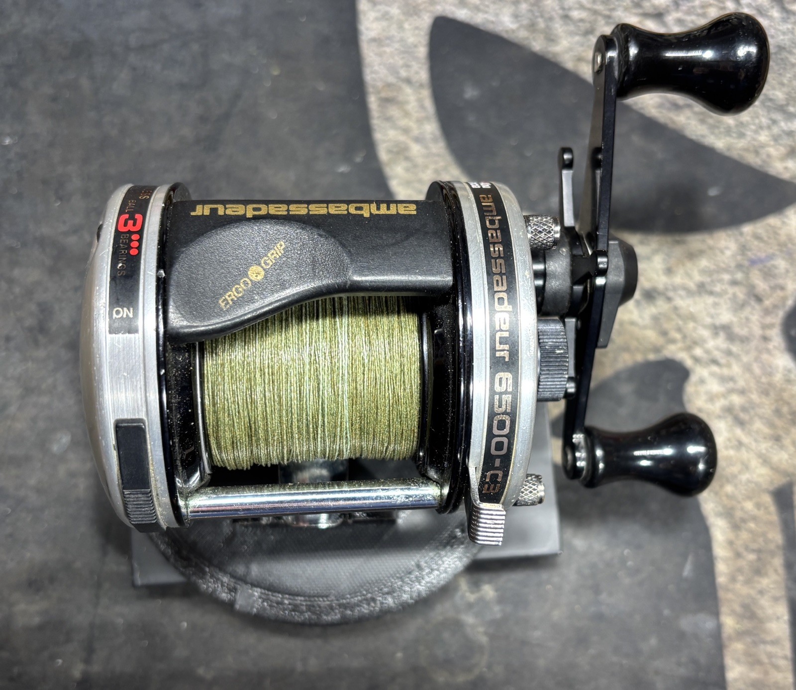 Vintage Abu Garcia Ambassadeur 6500 C3 Bait-casting reel – Made in Sweden