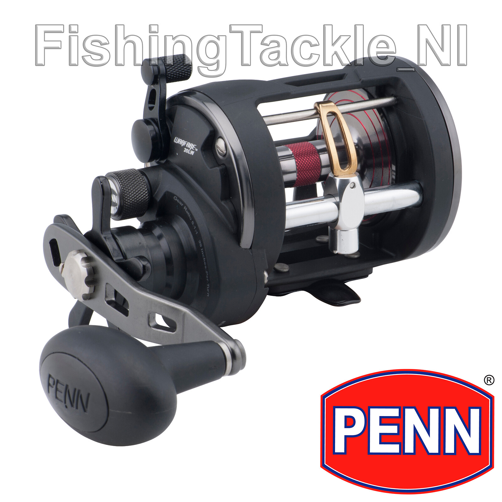 Penn Warfare Level Wind Multiplier Sea Fishing Reel – Size 15 / 20 / 30 RH or LH