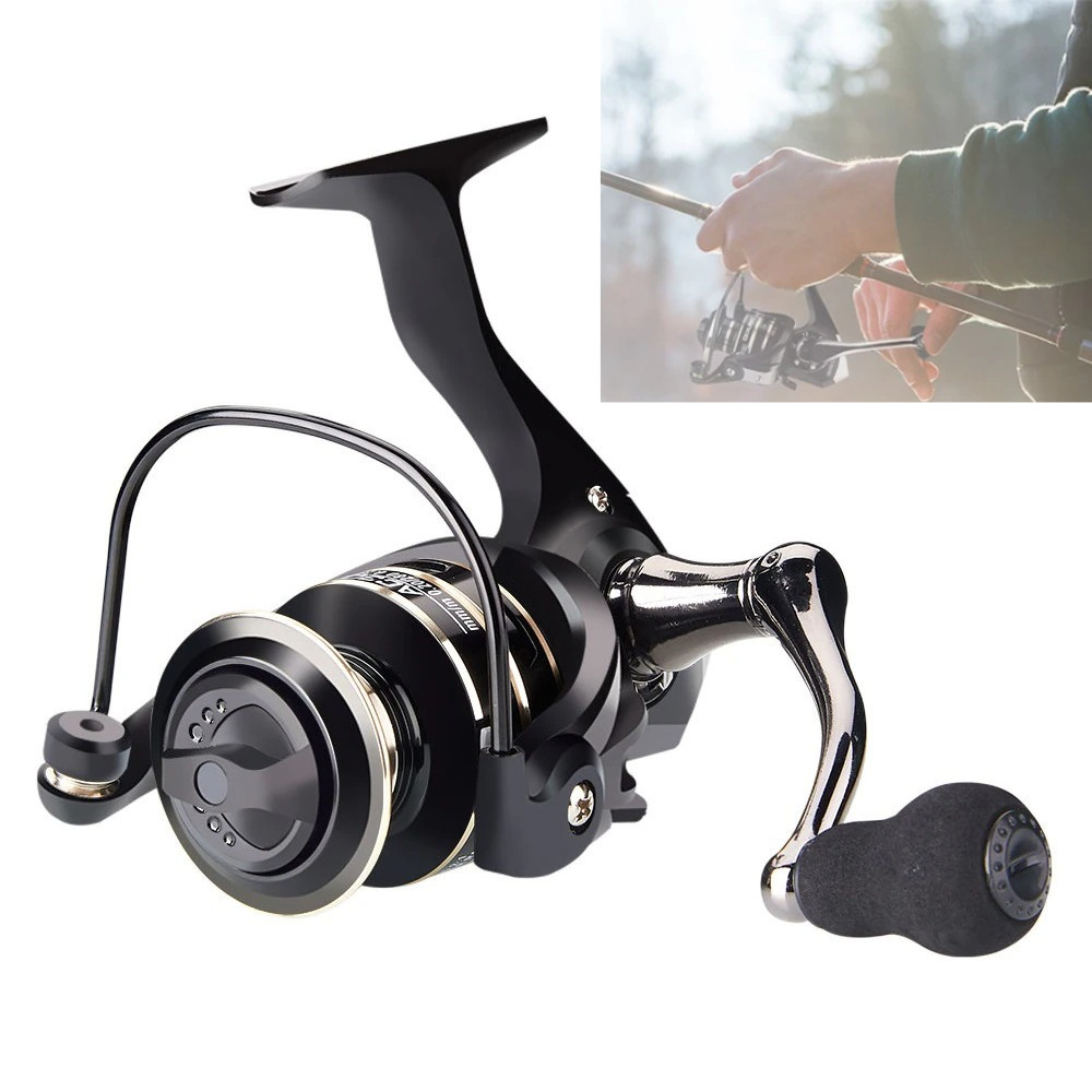 Metal Spinning Fishing Reel 5.2:1 Freshwater Saltwater 12BB Left Right Hand Reel