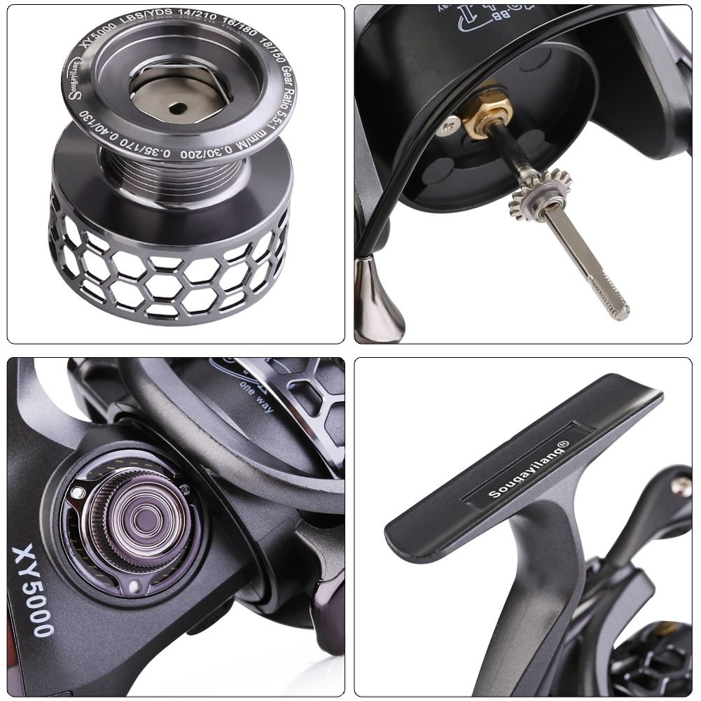 Sougayilang XY3000 Fishing Reel Lightweight Powerful Drag System for All Waters