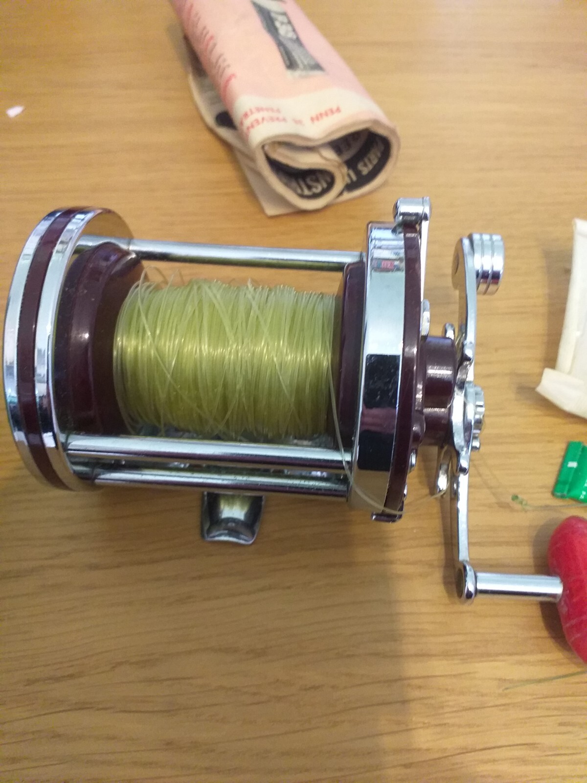 PENN 140 SQUIDDER W/SPARE SPOOL BOX AND ACC EXC