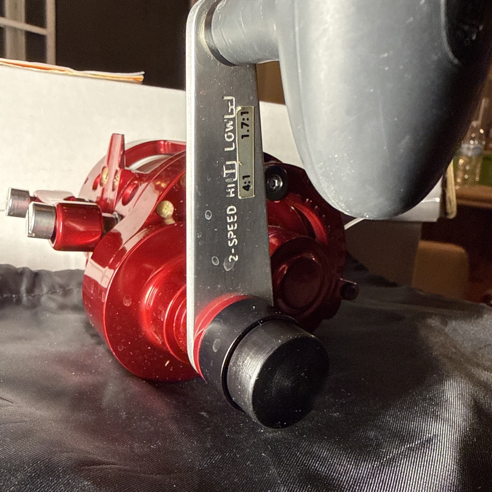 Accurate ATD-12T Twin Drag 2 Speed Reel PreOwned original box Platinum Topless