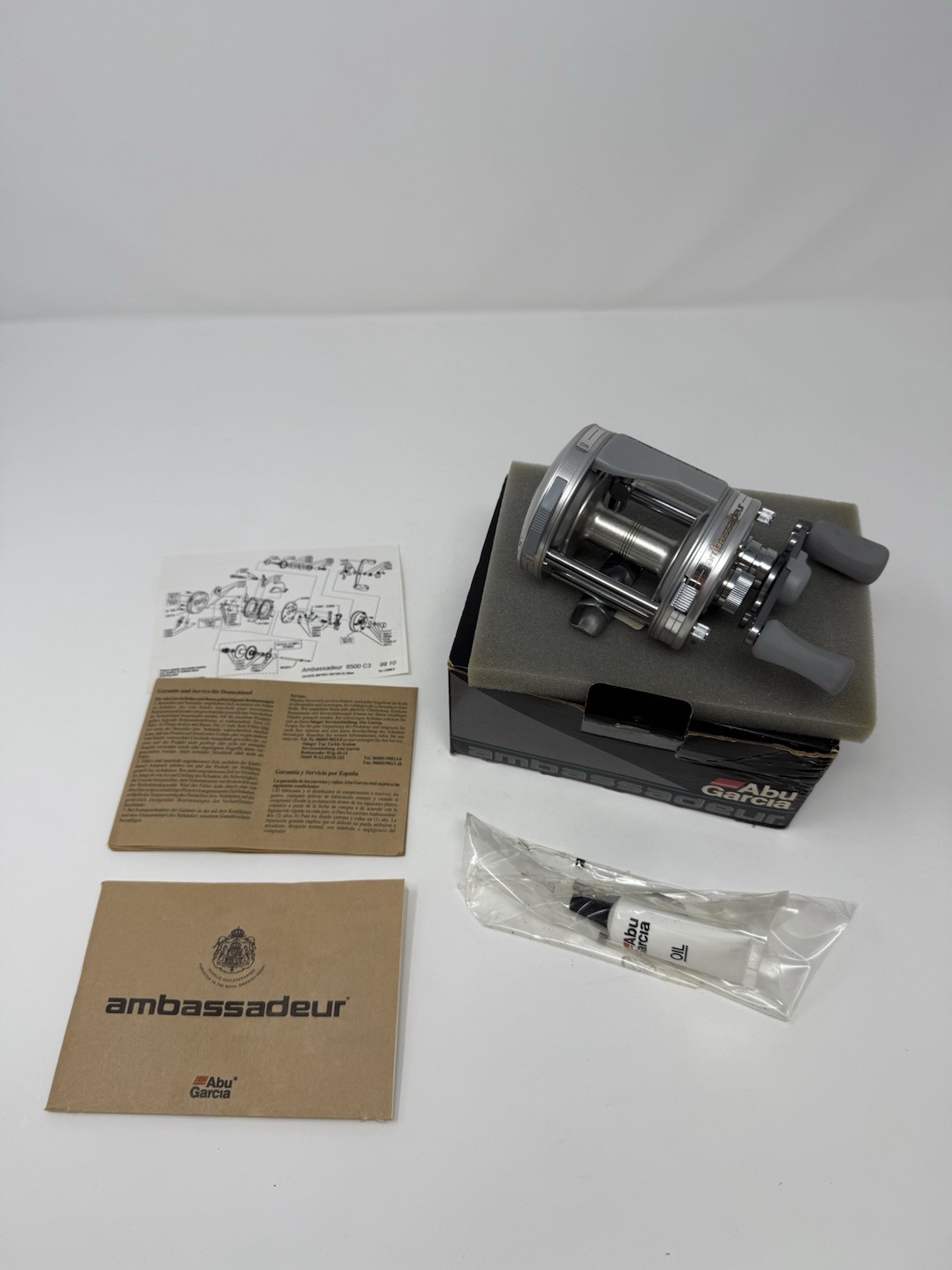 NOS Abu Garcia Ambassador 6500-C3 Baitcasting Fishing Reel Never Fished W/box
