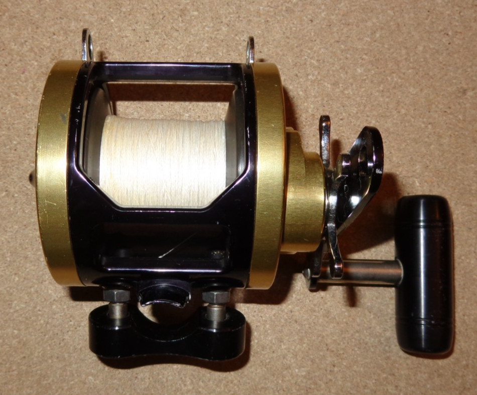 Penn Senator 4/0 Reel With Black Accurate AccuFrame Gold AccuPlates Conversion