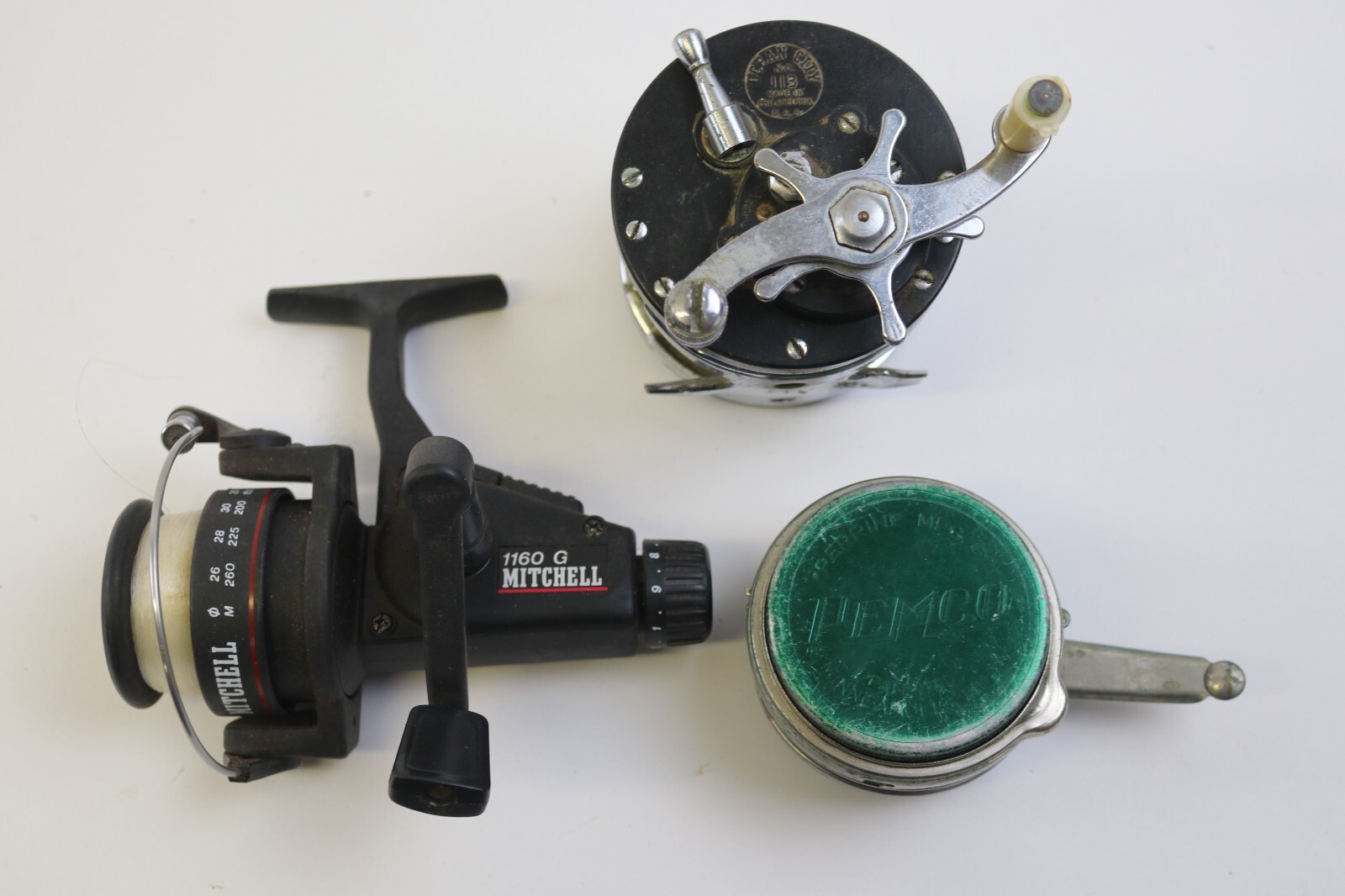 3 Vintage Reel Set, Various Brands & Types SEE PHOTOS