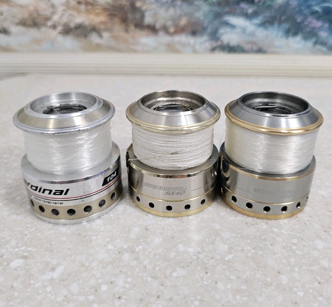 (3 ) Abu Garcia Cardinal 104 & Cardinal SX40 Spare Spool’s Parts