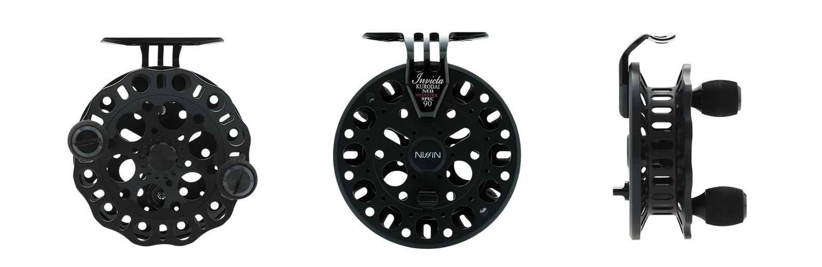 ** UZAKI NISSIN INVICTA KURODAI MB Monster Spec 90Black seabream Center pin Reel