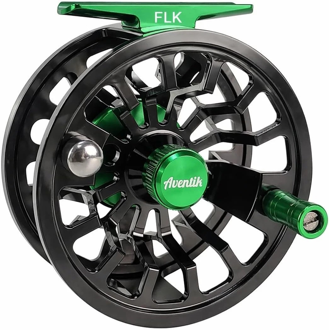 5/7wt Large Arbor Fly Fishing Reel – Effortless Drag & Adjustable Handle