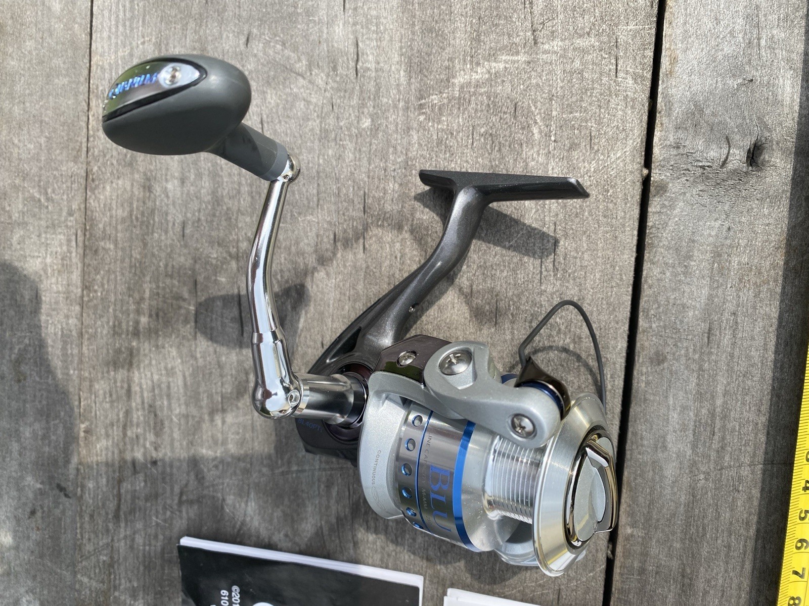 NEW Quantum Energy 40PTi! Titanium Bail!MAGNETIC BAIL TRIP BLUE 40