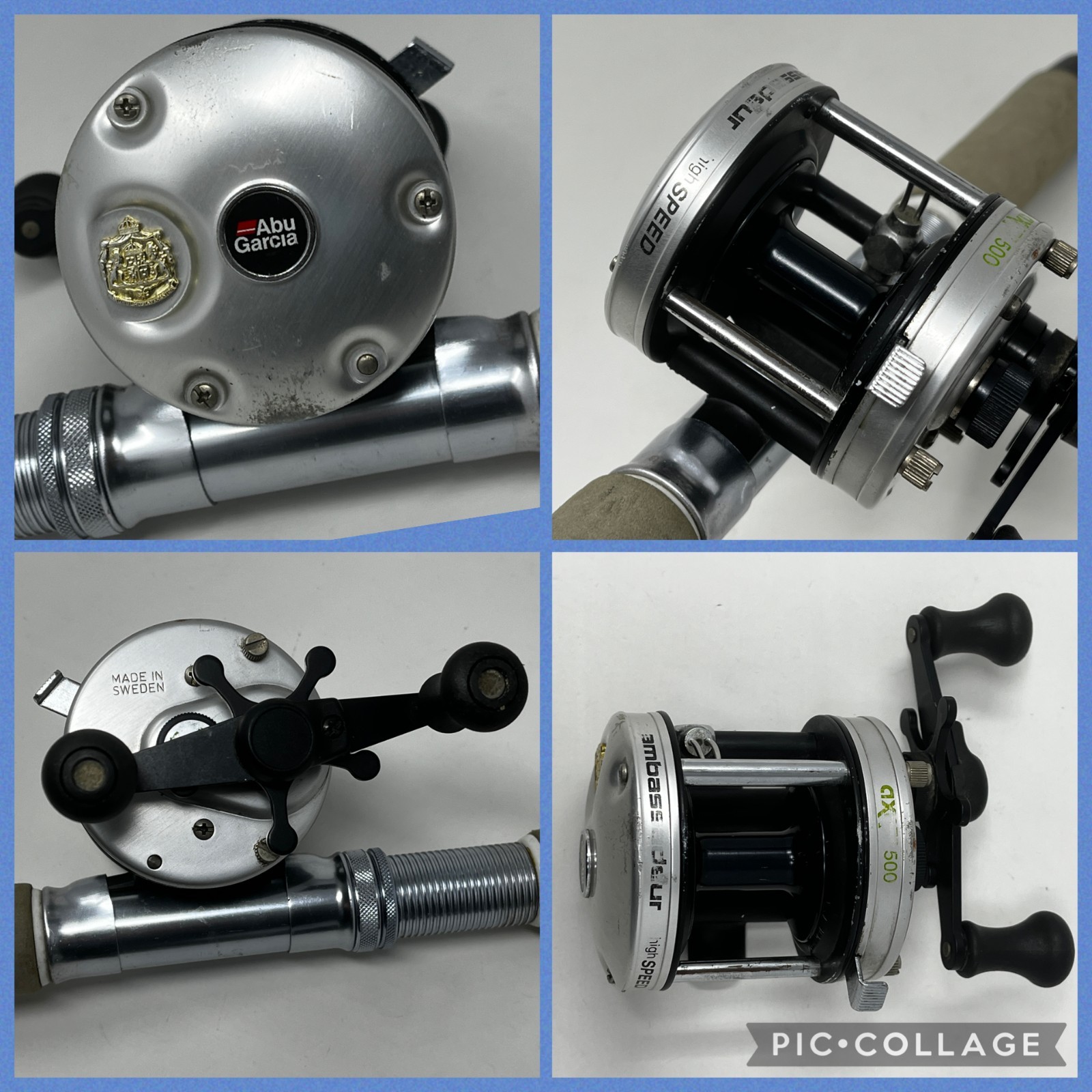 Abu Garcia Ambassadeur AXXAR 500 RND Baitcaster Reel High Speed RH Good Action