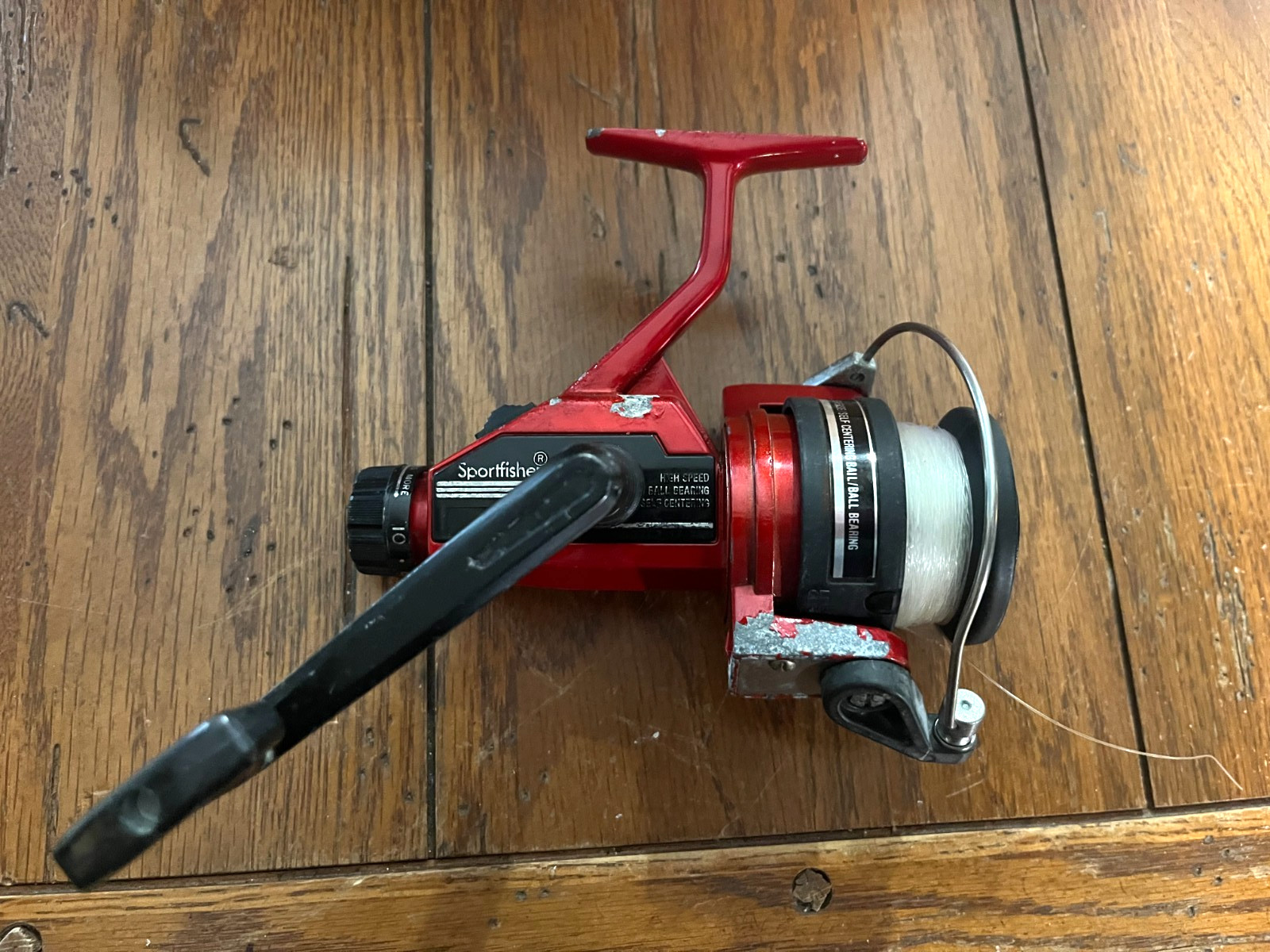 Vintage Sportfisher 450 ZR Spinning Reel Red – High Speed Graphite Spool