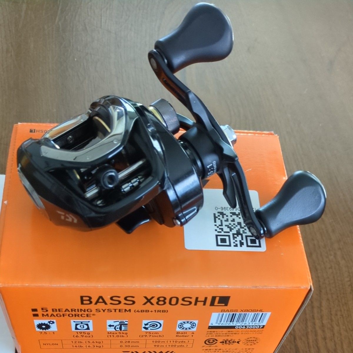 Daiwa BASS X 80SHL Bait Reel Left Handle