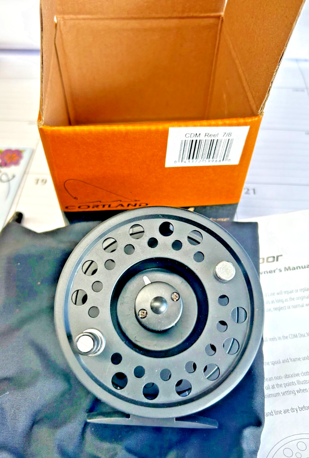 Cortland CDM Fly Reel 7/8 WT Fly Reel NEW IN BOX W/Manual
