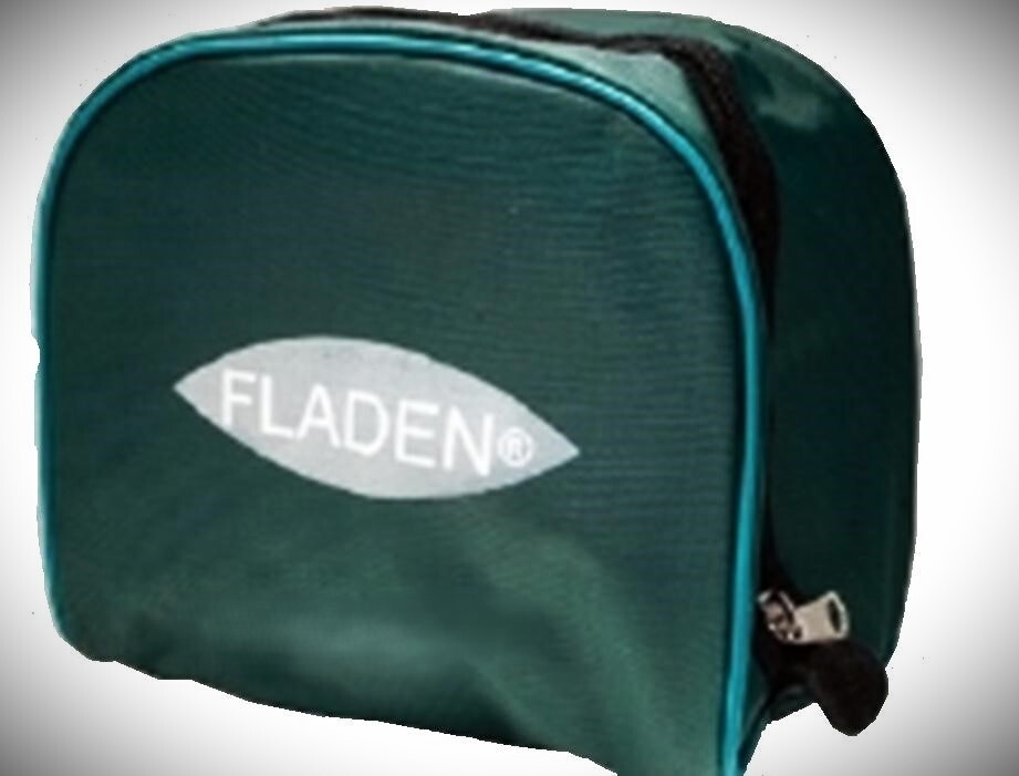 2 Fladen 16x9x14cm Padded Fishing Reel Cases Green