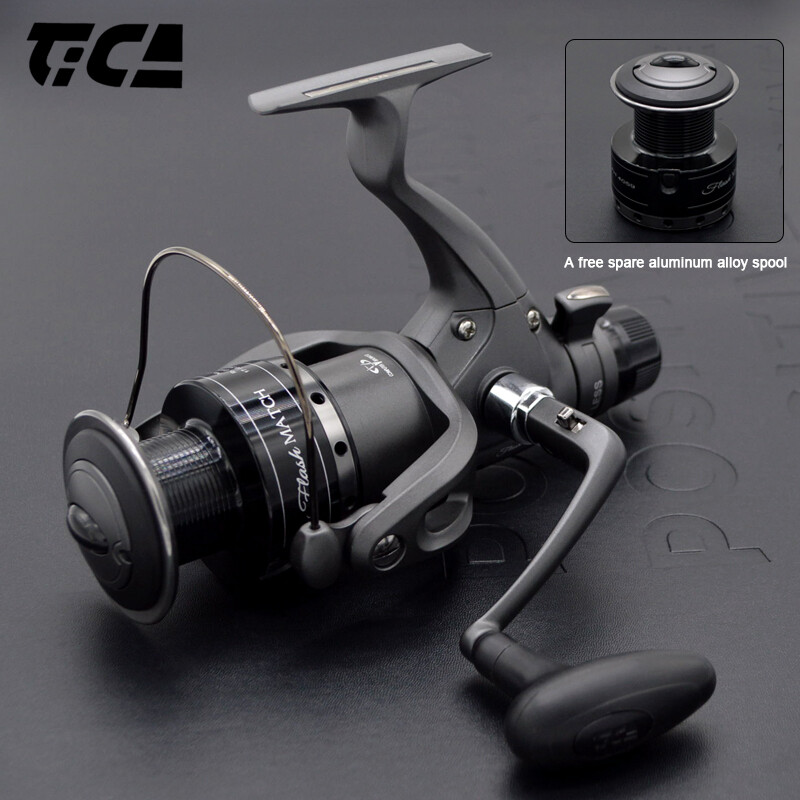 TICA FH Rear Drag Spinning Fishing Carbon Frame Reel with Extra Aluminium Spool
