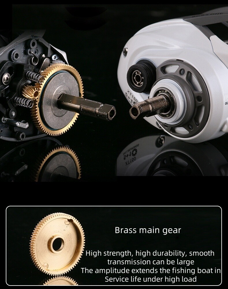 5+1BB Fishing Baitcasting Reel 7.0:1 Trolling Freshwater Saltwater Tackle