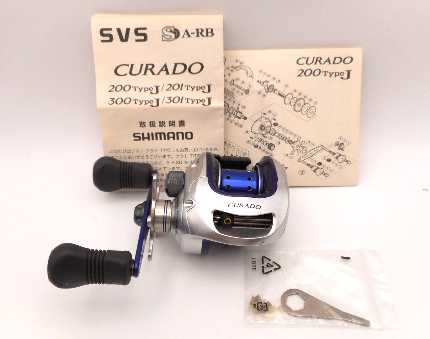 SHIMANO 08 CURADO 200 Type J Baitcasting Reel Excellent condition from japan #66
