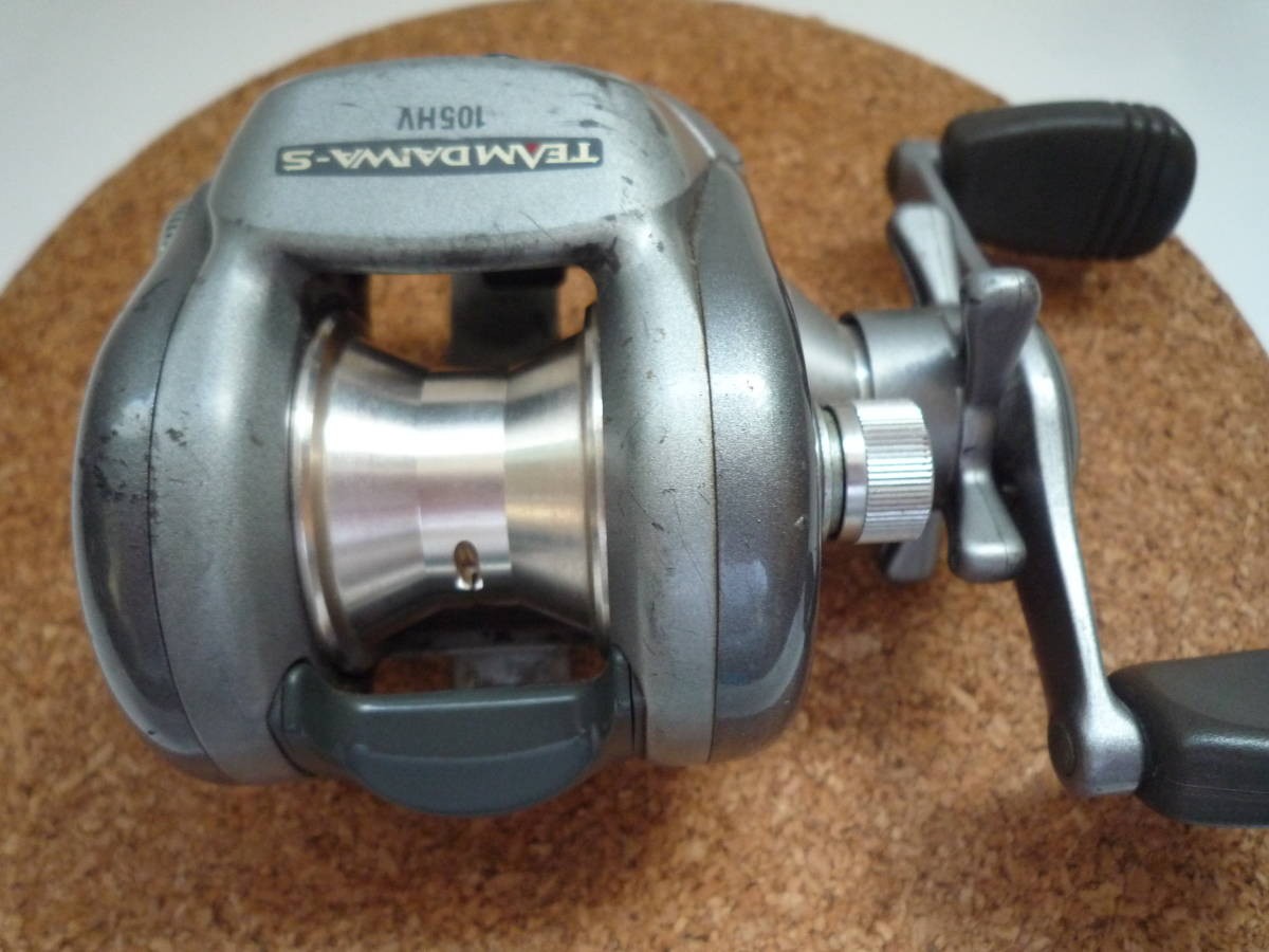 Team Daiwa S 105HV Fishing Reel Handle Knob Slightly Bent