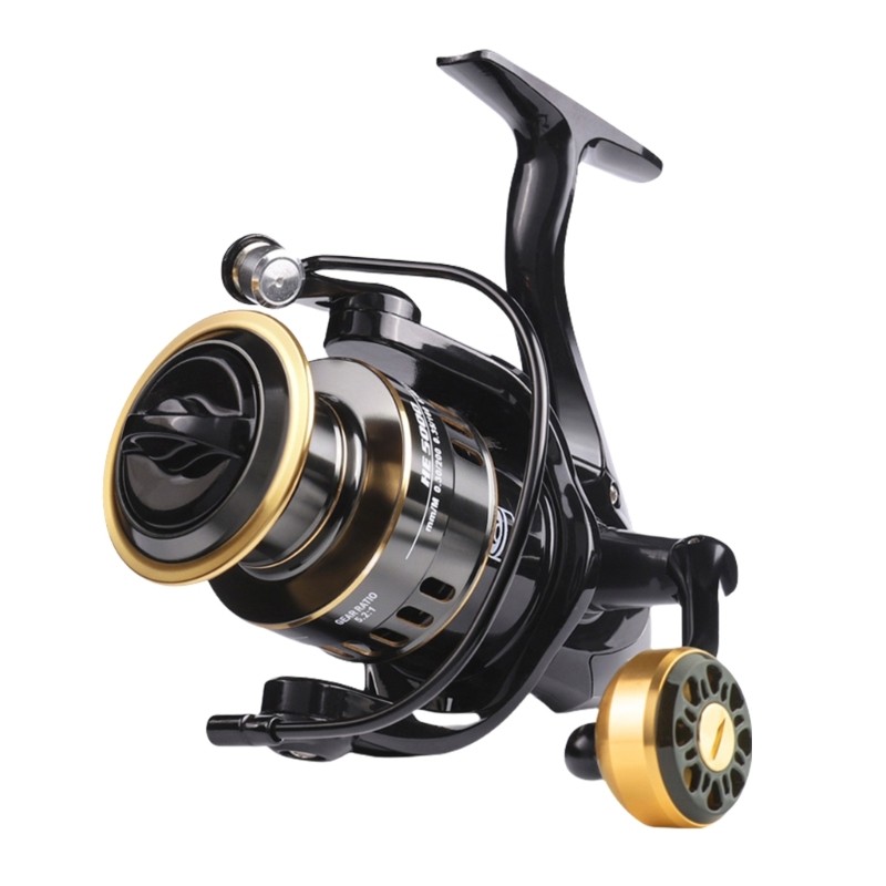 5.2:1 Gear Ratio 22LBs Drag Metal Spool Fishing Reel for Freshwater