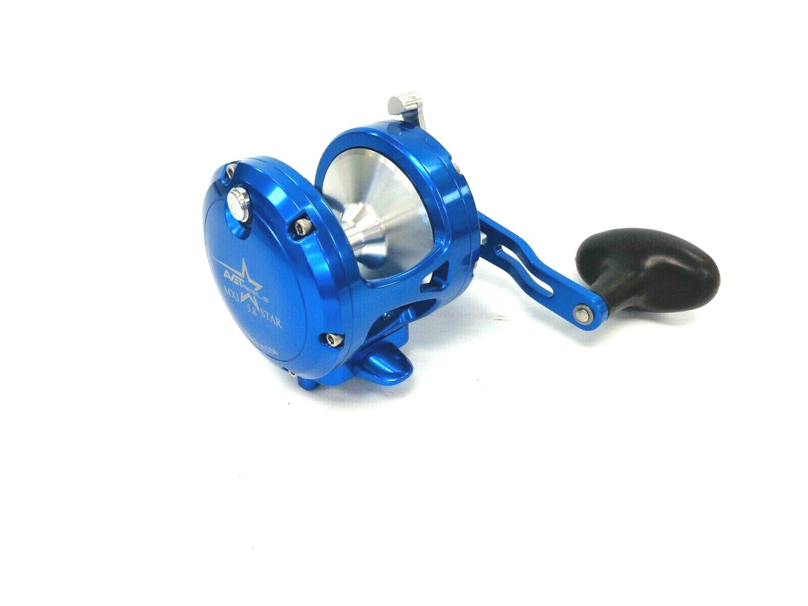 Avet MXJ5.8 STAR DRAG Single Speed Casting Reel – Right Hand – BLUE SILVER