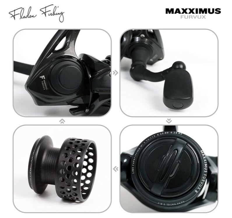 FLADEN MAXXIMUS FURVUX UL REEL ULTRA LIGHT FIXED SPOOL SPINNING DROP SHOT REEL