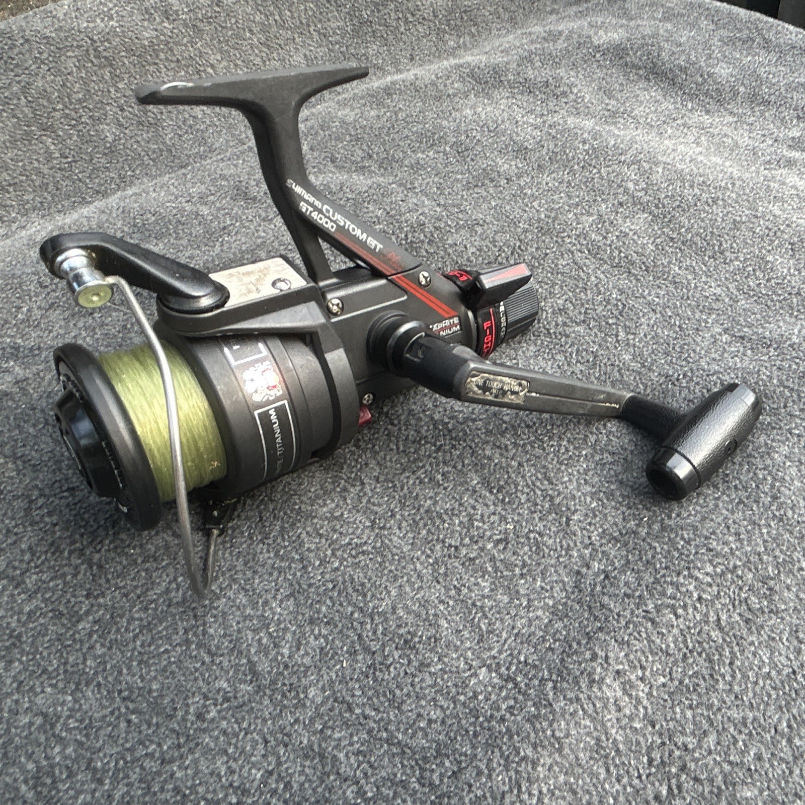 Shimano Custom GT 4000 Spinning Reel 4.9:1 Rear Drag Anti-Reverse BROKEN READ