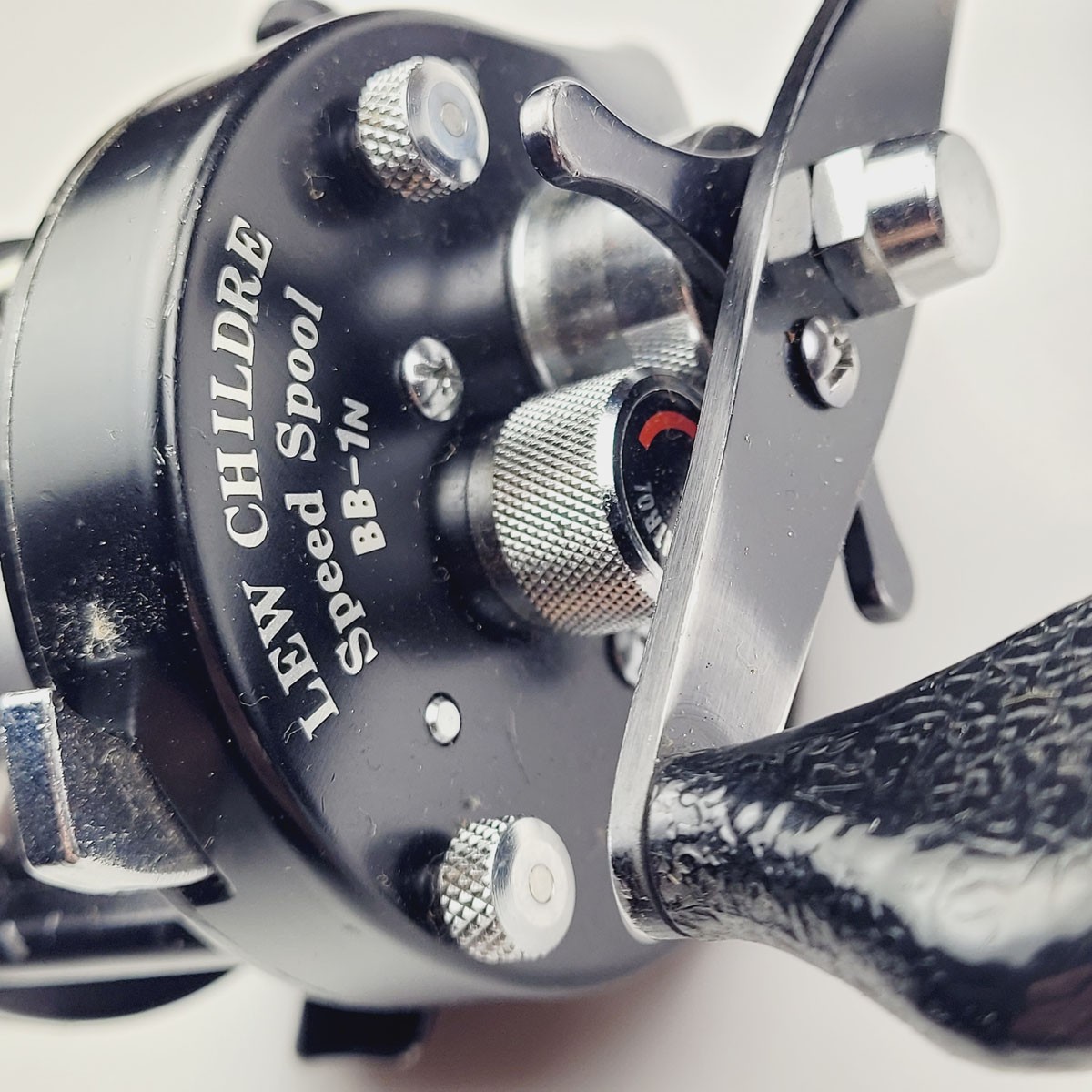 Lew Childre Baitcasting Reel BB-1N Speed Spool Black Silver R/H
