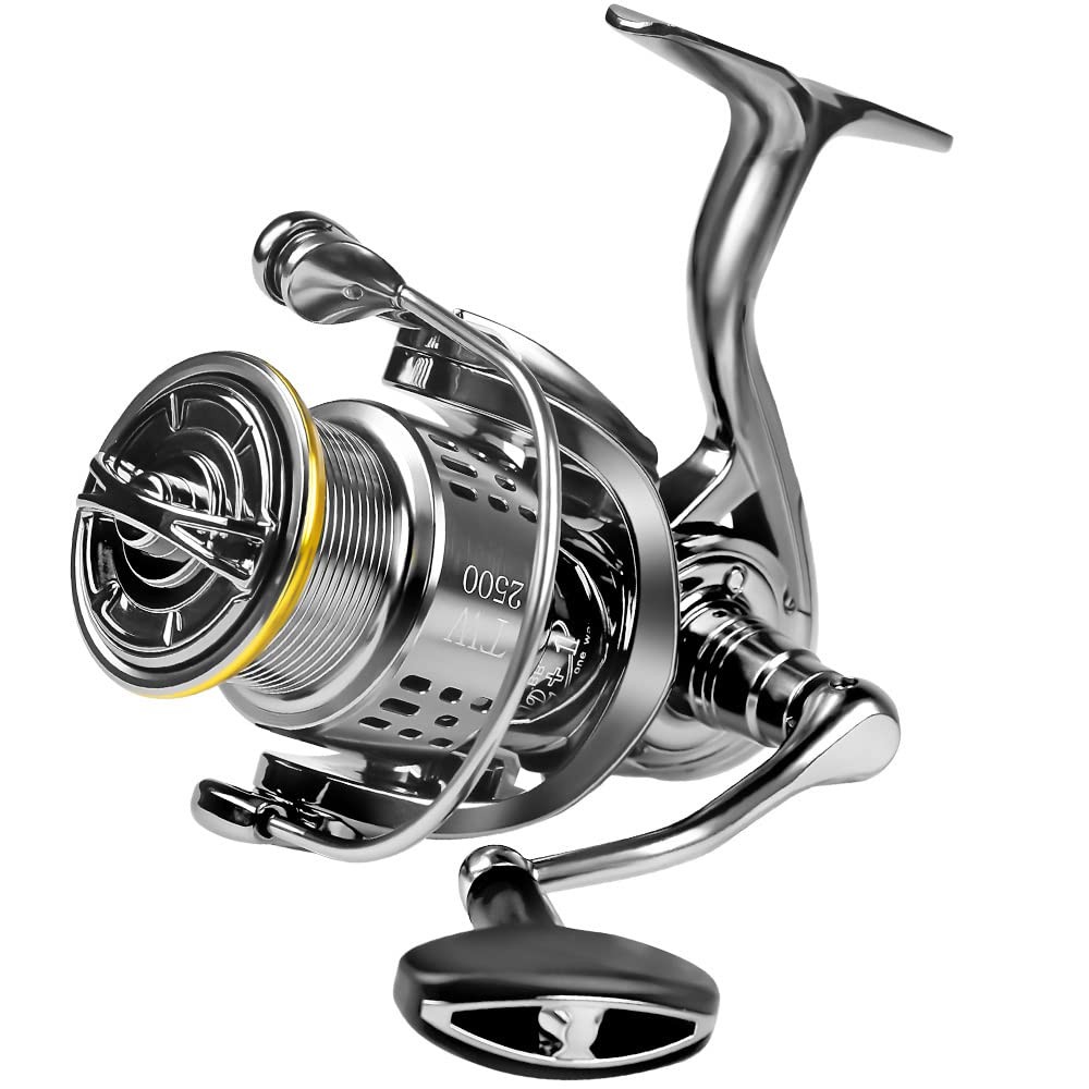 Saltwater Spinning Reel, 12+1BB Ultra Lightweight Powerful Fishing Reel, Meta…