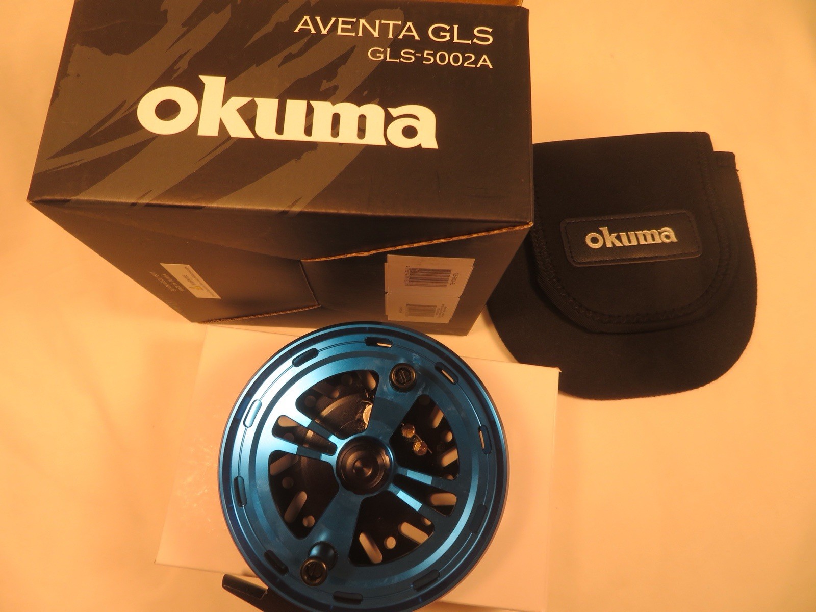Okuma Aventa GLS 5002A Centerpin Reel, Brand New In Box With Pouch! #6944